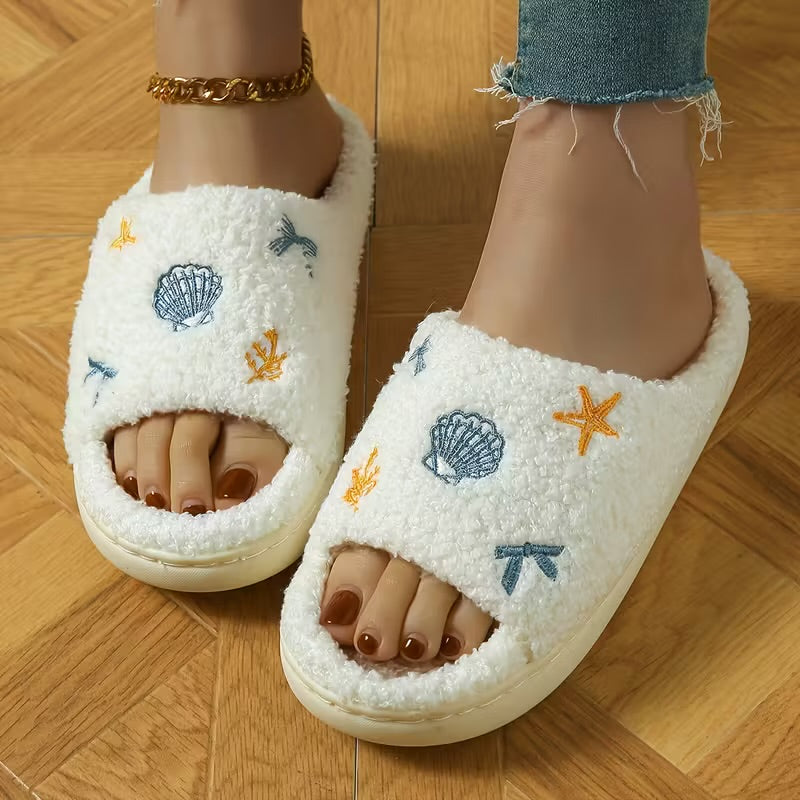 Beach Shell Cozy Slippers