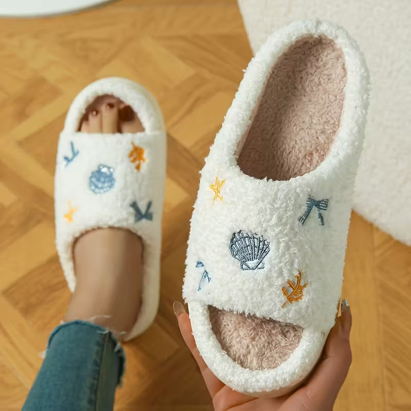 Beach Shell Cozy Slippers