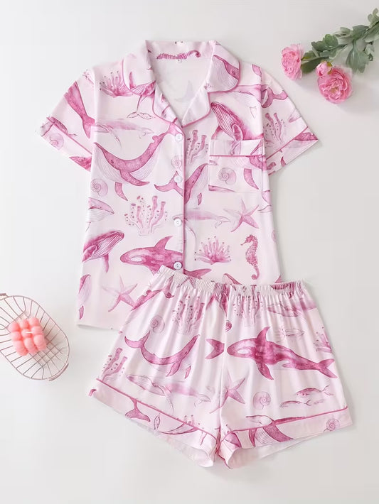 Pink Whale PJs