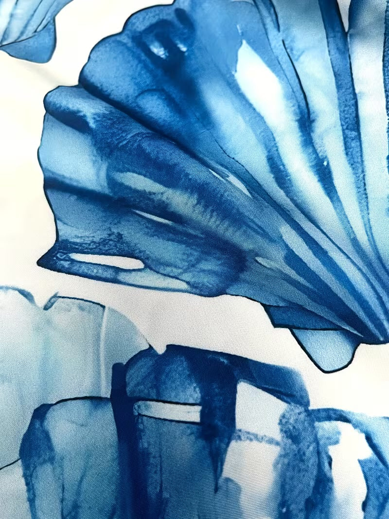 Blue Shell Long Dress