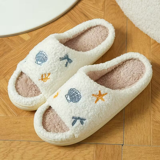 Beach Shell Cozy Slippers