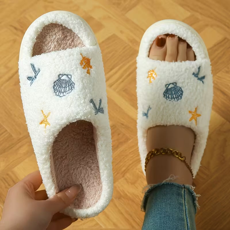 Beach Shell Cozy Slippers